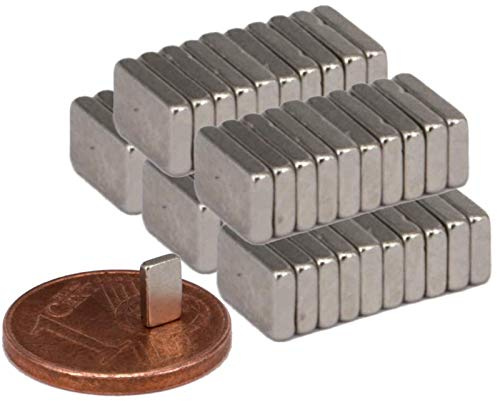 Neodym Magnete Extra Stark Quader 5x3x2mm - Stabmagnet Magnetquader - Mini Neodym Magnet 5mm - Quadermagnet 5 x 3 x 2mm - Stark Neodym-Magnete (50)