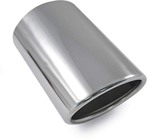 Universal Auspuffspitzenverkleidung Auto Endrohr Endrohr Endschalldämpfer Sport Schalldämpfer Edelstahl 60 mm Chrom