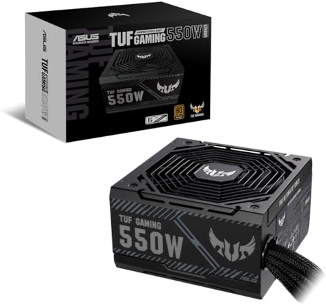 ASUS TUF Gaming 550W Netzteil (80 Plus Bronze, 0db-Technologie, 80cm 8-Pin CPU-Anschluss)