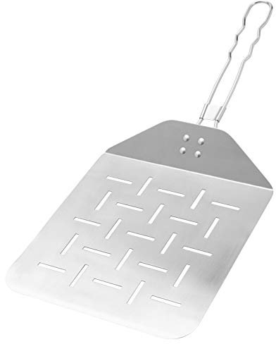 bremermann Pelle à pizza avec poignée pliable // Acier inoxydable, env. 24 x 55 cm