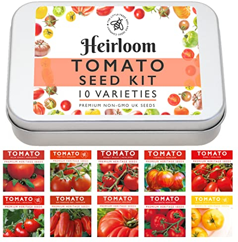Heirloom Tomato Seed Kit, 10 Heirloom Seed Varieties Included in This Grow Your Own Tomato Kit, The Little Trees Bees and Seeds Company