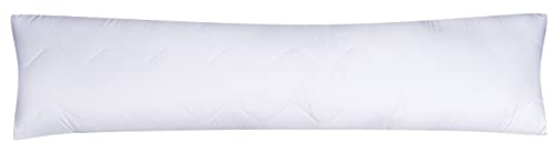 Moon Feeling - Almohada para dormir de lado, acolchada, extra firme, peso relleno 200 g, con cremallera, lavable a 95 ° (40 x 200 cm)