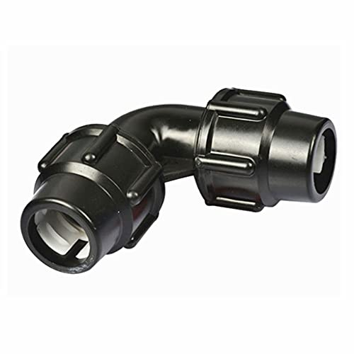 Schneller Gelenk-Ellbogen-PE-Rohr-Fittings-Kappe, Schnelle Verbindungsverbinder 16mm 20mm 25mm 32mm 40mm 50mm 63mm (Color : Black, Size : 50mm)