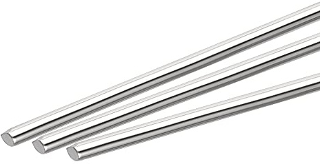 sourcing map 20 Stück 304 Metallstangen Garten 2.5mm x 300mm Metallstäbe | Für DIY Handwerk Motorrad Deko Garten