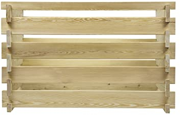 Holzkomposter Lärche 120x120xH100 cm mit Holz-Stecksystem Komposter Komposte Steckkomposter Kompostsilo