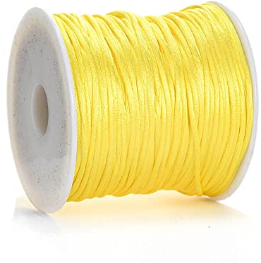 50 M/Rolle, 1 Mm, Baumwollkarte, Mehrfarbig, Knotenschnur, Nylonseil Für Schmuckherstellung, Zubehör, Diy, Geflochtenes Armband