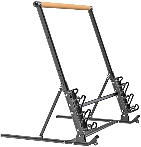 SELEWARE Freistehendes Ballettstange,Ballett-Barre-System,tragbare Barre-Stange,robuste Tanzstange,Unterstützung für Zuhause,Barre-Bewegungen,Körperdehnung,Übungsfußpositionen,höhenverstellbar