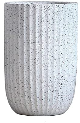 Pot De Fleur Exterieur Jardin Grand Jardinières Création Grands Pots De Plantes, Pots De Fleurs Extérieur Intérieur, Pots De Fleurs Décoratifs Ronds, Grande Terrasse Décorative Imitation Pierre Pots D