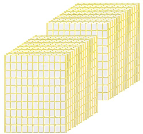 MANCHAP 2970 st 13 x 19 mm mattvita etiketter, små klibbiga etiketter, självhäftande klistermärken för papper, arkivmapp, flaska