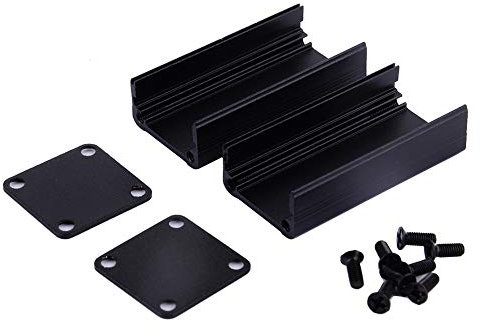 Contenitore per scatola per strumenti PCB scatola per progetti elettronici scatole elettriche contenitore per PCB in alluminio estruso 50 x 25 x 25 mm contenitore per scatola per strumenti custodia di