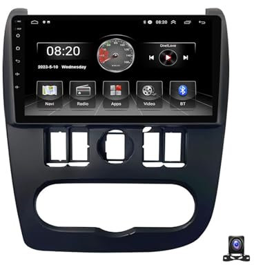 HYMLMY Ricevitore Audio Radio Stereo per Auto Doppio DIN per La-da Largus 2012~2020, autoradio Touchscreen da 9 Pollici con Carplay, Android Auto, Telecamera di Backup 720P, navigatore satellitare PE
