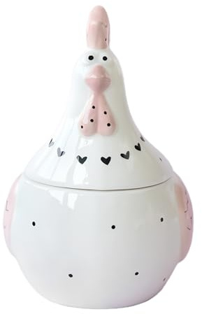 Ceramic Jar Chicken Case | Ceramic Storage Jars for Eggs Candy Jewelry Snack Stationery Kitchen Counter Bedroom
