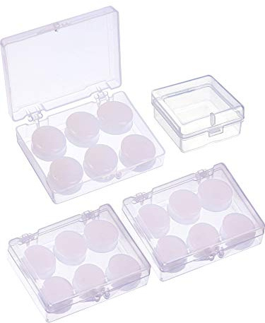 Sumind 9 Pares de Tapones de Oreja Protectivos Suaves de Masilla de Silicona para Dormir y Natación - Blanco