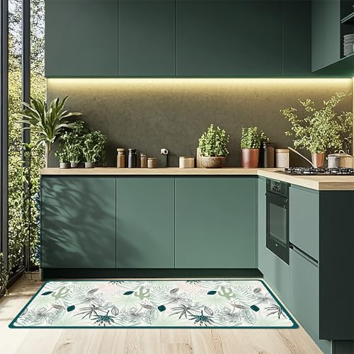 CREARREDA Tappeto Cucina Mordibo Antiscivolo Lavabile Antimacchia, Passatoia Cucina Assorbente Made in Italy, Runner Cucina Tappetino Multiuso in Gomma Porosa Ideale per Ingresso, Bagno e Doccia