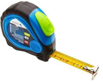 Högert Technik, HT4M428 Mètre ruban enrouleur certifié MID 8 m x 25 mm