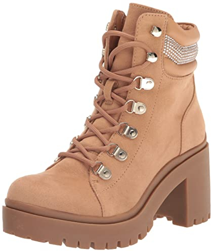 NINE WEST Qwork, Botas Cortas al Tobillo Mujer, Bronceado, 41 EU