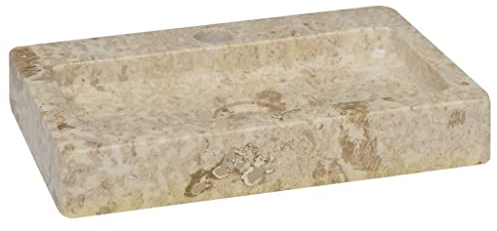INLIFE Waschbecken Creme 38x24x6,5 cm Marmor,12.6kg,149186