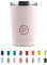 Cool Bottles - Tumbler - Bicchiere Termico in Acciaio Inossidabile - 330 ml - Pastel Pink - Tazza da Caffè - Coperchio Ermetico - Bevande Fredde 10 ore e Calde 5 ore - Finitura Antimacchia