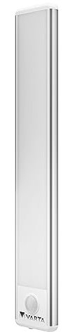 VARTA Unterbauleuchte, Schrankbeleuchtung mit Bewegungssensor LED, wiederaufladbar, Motion Sensor Slim Light, Nachtlicht, Lichtleiste, Beleuchtung für Küche, Schlafzimmer, Kinderzimmer, Bad, Keller