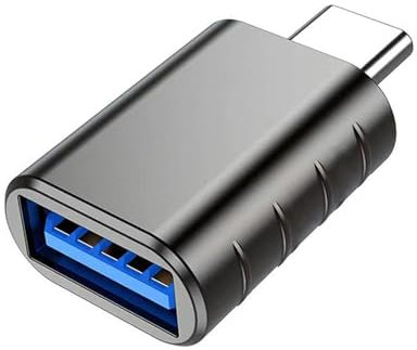 EasyULT Adattatore USB C a A 3.0 Femmina a USB-C Maschio Thunderbolt 4/3, per Galaxy, MacBook PRO e Altri Dispositivi Con Tipo C - Grigio