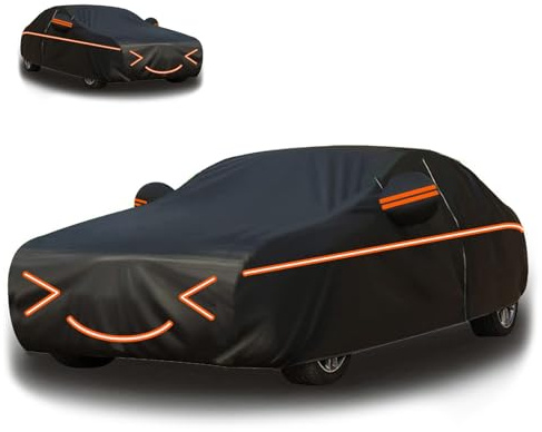 Hagelschutzplane Auto für Ford Focus ST/ST-Line/X 2019-2022, Autoplane Wasserdicht,autoplane Hagelschutz, Autogarage Abdeckung, Atmungsaktiv, Uv Beständig elhc1