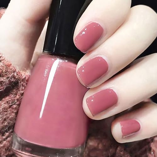 Nude Pink Quick Dry Nail Polish - Long Lasting Varnish, Pastel Shade - Breathable & Water Based for DIY Nail Art - Home Manicure Art