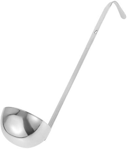 UKCOCO Louche De Service Acier Inoxydable Épaisse Avec Manche Long Cuillère De Mesure Précise Pour Soupe Pâtisserie Et Salon De Thé Cuillère Portion Control Robuste Et Polyvalente