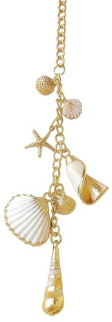 Pendentif Voiture Rétroviseur Bohème – Décoration Suspendue Coquillage & Étoile de Mer – Accessoire Intérieur Voiture Femme – Ornement de Voiture Cadeau Été,Pendentif décoratif esthétique fait main‌