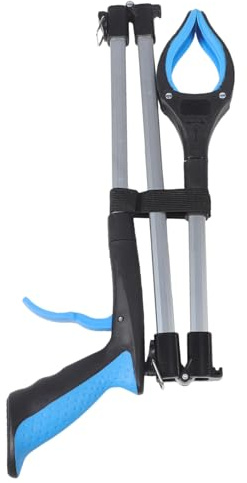 CIYODO Recogedor de Basura Plegable de Aluminio y PP con Mango Pinzas Duraderas para Limpieza y Exterior Herramienta de Agarre Fácil para Personas Mayores y Movilidad Reducida