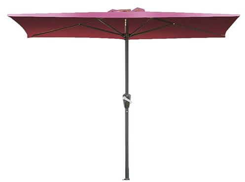 Parasol de terrasse semi-rectangulaire avec manivelle pour café, balcon, terrasse et porte, solution parfaite pour les petits espaces