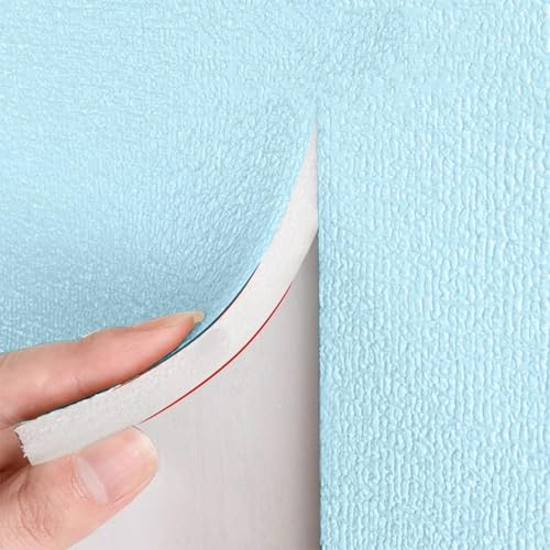 Papier Peint Isolant Thermique et Anti Humidité - Rouleau Isolant Thermique Autocollant - Revetement Mural Adhesif - Imperméable et Réduction du Bruit(Blue 5mm,50 x 280 cm)