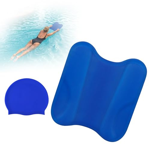 Pull Kick Schwimmbrett Kinder & Erwachsene, Pullkick Schwimmhilfe Pull Boy und Kickboard Trainingshilfe, Pullbuoy Schwimmen Zubehör zur Optimierung der Technik und Wasserlage beim Schwimmtraining,Blau