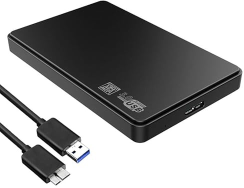 Multibao 2.5 Hard Drive Enclosure SATA HDD/SSD Caddy Case To USB 3.0 For LAPTOP DVR External Black Enclosure Box