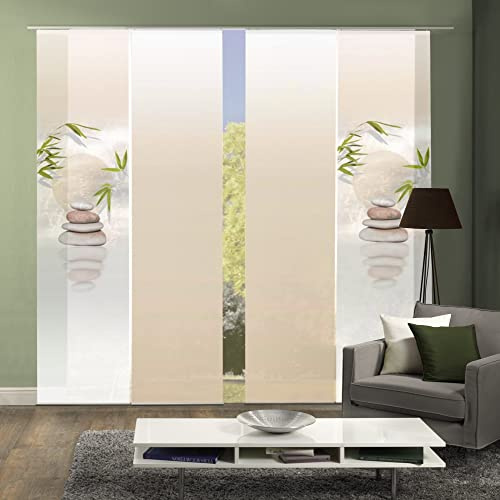 4er-Set Schiebevorhang, 94406-711, blickdicht, BUDA, Höhe 245 cm