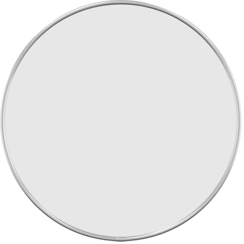 vidaXL Väggspegel silver Ø 40 cm rund, sminkspegel, badrumsspegel, väggmonterad spegel, sminkspeglar, väggspegel