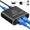 Oliveria Divisor LAN 1 a 2 1000 Mbps Ethernet Divisor LAN Switch de 2 puertos con cable de alimentación tipo C Gigabit Switch para ordenadores, hub, conmutadores, router, Set-Top Box, Digital TV, et