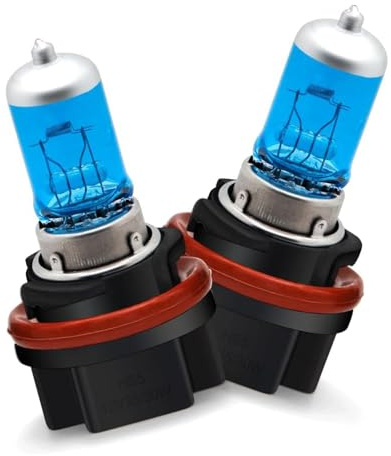 SOFOC-HS5 12V 35W Bianco Alogeno Faro Fendinebbia Anabbagliante/Abbagliante Alta Luminosità per Moto & Auto 1000LM 2Pezzi