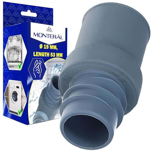 Adattatore Scarico Lavatrice Ø 19 mm per il Tubo Scarico Ø 19 mm Lavatrice e Lavastoviglie - MONTERAL