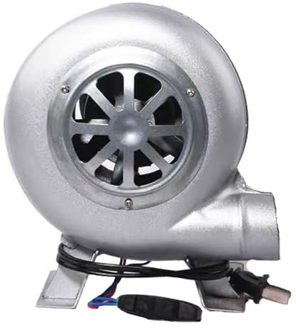 JOUFNING 220V Soffiatore Elettrico per Fabbro - Soffiatore Elettrico A velocità Variabile, Soffiatore per Forgia A Carbone A Basso Rumore, Ventole A Filo di Rame, per Fabbro(60W)