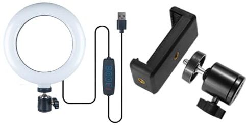 Trípode de mesa ajustable para cámara con brazo flexible y cabeza de 1/4 pulgadas para transmisión en vivo, trípode de mesa de fotografía