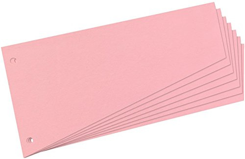 Herlitz Trennstreifen Trapez 230 x 120 mm (300 Stück, rot)