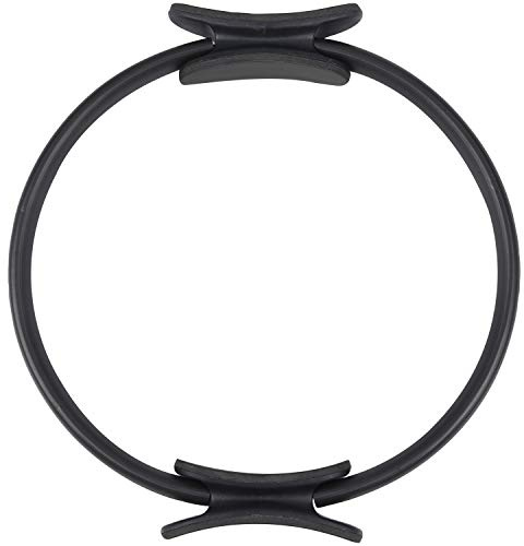 CUEYU Anello Pilates Cerchio Magico Attrezzo Yoga per Il potenziamento Muscolare Fitness Esercizio Fisico - Nero
