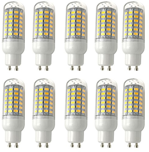 Aoxdi 10 Stück GU10 LED Mais Leuchtmittel Birnen 10W, Warmweiß, 69 SMD 5730 GU10 LED Licht Lampen Energiespar Lampe, AC220-240V