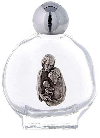 Holyart Bottiglietta 15 ml acquasanta Sacra Famiglia (CONF. 50 PZ) vetro