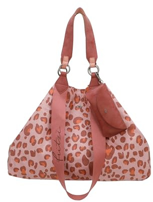Fritzi Izzy Canvas Shopper Baumwollmix Damen Handtasche Festival City Beach vegan abnehmbares Brillenetui 36 x 50 x 16 cm – Schwarz, Rosa, Orange, Lila, Grün, Blau, Pink, Beige, Gelb