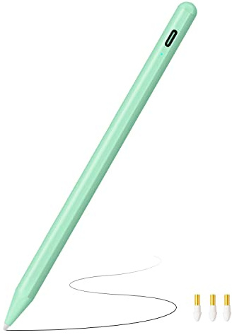 Lápiz para iPad (2018-2025), Carga Rápida, Rechazo de Palma, Pencil para iPad 11.ª/10.ª/9.ª-6.ª Generación, Air M3 M2 11/13/5.ª - 3.ª Gen, Pro M4 de 11/13/12,9 Pulgadas, Mini A17 Pro/6/5