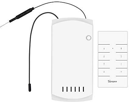 SONOFF iFan04 Smart WiFi Ceiling Fan with Light, Smart Ceiling Fan Lamp Controller, Intelligent Universal Ceiling Fan Remote Control Kit, Compatible with Alexa and Google Home