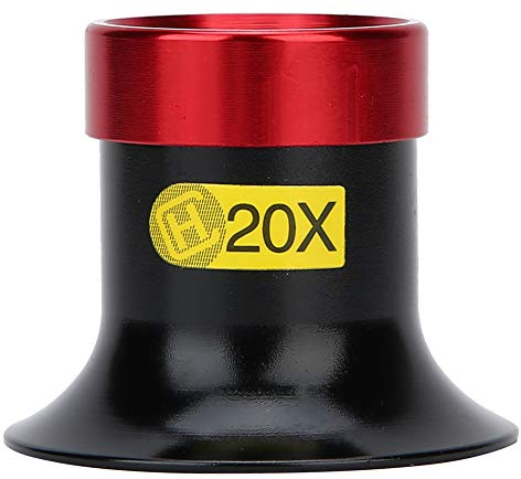 20X Lupa de Relojero, Lupa Joyería de Metal de Bolsillo para Piedras Gafas de Contacto Aleación de Aluminio de para Reparación de Reloj y Joyas Sellos Monedas Gemas antigüedades
