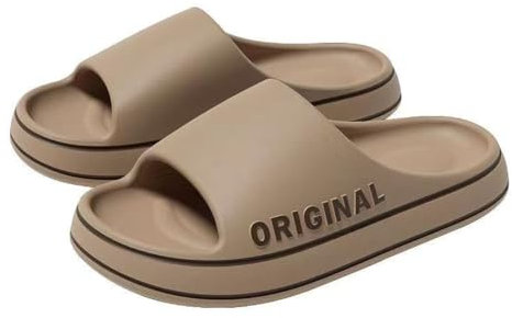 SMIUPIN Unisex-Adulto Sandali da doccia morbidi Ciabatte da bagno antiscivolo Pantofole da piscina leggere,43-44,Kaki