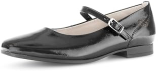 Gabor Ballerines plates à lanières pour femme, meilleur ajustement, Noir 97., 40.5 EU